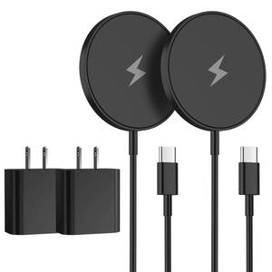 lot 846 image: Magnetic Wireless Charger iPhone,6FT Charger for Apple MagSafe Charger 2Pack Fast Wireless Charging Pad for iPhone 16 Pro Max16 Pro16 Plus15 ProMax15141312AirPods 32Pro Mag-Safe Charging Pad - Retail $32
