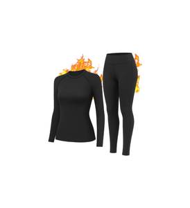 lot 849 image: Thermal Underwear for Women Thermal Set Fleece Lined Leggings Long Johns XL - Retail $19