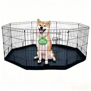 lot 871 image: PLAYPEN NOT INCLUDED BOTTOM ONLY Dog Playpen Bottom PadTop Cover, Octagon Kennel Cover, Leak-Proof and Easy to Clean. Suitable for Metal 8 Plate Fence 24 inch Pet Pen Cover - Retail $258