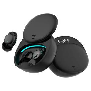 lot 881 image: Houlyn Sleep Earbuds for Side Sleepers, Wireless Noise Cancelling Sleep Headphones with Sleep Mode, LED Power Display, Comfort Fit for Sleeping, Working, Hiking (Deep Black) - Retail $32