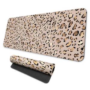 lot 888 image: MAY FLOWER Gaming Mouse pad, Large Laptop Mousepad, Full Keyboard Mat, Long Computer Mouse Mat for Home and Office, Anti-Slip Rubber Base, 31.5 x 11.8 Inches (Leopard Print) - Retail $12