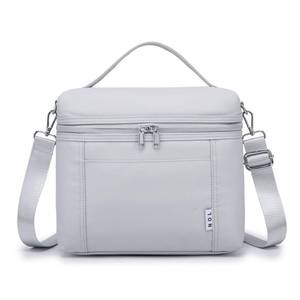 lot 909 image: NOL 8L Insulated Lunch Bag for Women, Gray White, Medium(normal) - Retail $25