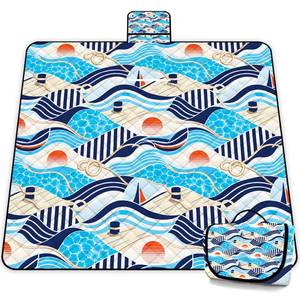 lot 910 image: CHERRY HEART DESIGN. SEE PHOTO FOR DESIGN Poedist Extra Large Picnic Blanket Waterproof,80x 80Foldable Machine Washable Beach Blanket,Outdoor Blanket for 6-8 Adults,Suitable for Indoor Crawling,Park Beach,Camping,Hiking,Family Travel(Pink - Retail $25