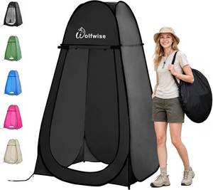 lot 3647 image: WolfWise Pop Up Shower Tent for Camping, Compact & Lightweight
