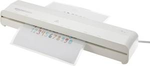 lot 3651 image: Amazon Basics 12-Inch Thermal Laminator, 1-Min Warm-Up, 20 Pouches