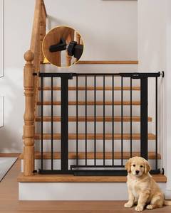 lot 3670 image: $67 InnoTruth 27-36.6 in Wide Baby Gate for Stairs and Doorways, Black