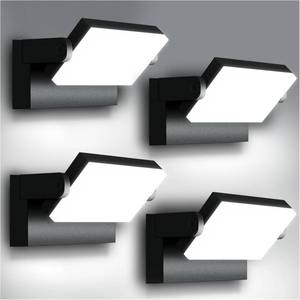 lot 3675 image: $170 40W 4-Pack LED Outdoor Wall Light, 360  Rotatable & Adjustable