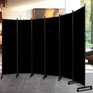lot 3703 image: $110 Room Divider 6-Panel 132 Wide Folding Privacy Screen