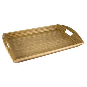 lot 3708 image: $55 Totally Bamboo Brown Bamboo Classic Tray 1 pc