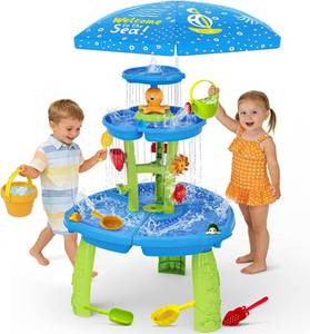 lot 3716 image: $48 Handwell Toddler Water Table 3-5, 3-Tier Rain Showers Splash Pond