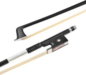 lot 3722 image: LIEKE Carbon Fiber Violin Bow 44 Full Size - Black