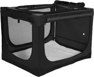 lot 3733 image: $110 42x31x31in Collapsible Soft Dog Crate Up to 90 lb, 4-Door