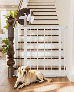 lot 3740 image: $75 InnoTruth Tall Baby Gate 29.6-39.1 in Wide x 35.5 in High, White