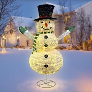 lot 3762 image: JALUNIVERSAL TRI 48 Inch Collapsible Snowman Outdoor