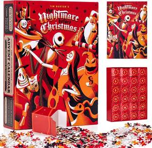 lot 3793 image: Puzzle Advent Calendar 1000pcs, Halloween & Xmas Countdown