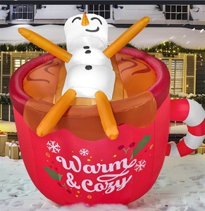lot 3817 image: 5.5 ft Tall Christmas Inflatables Outdoor Decorations, Blow Up