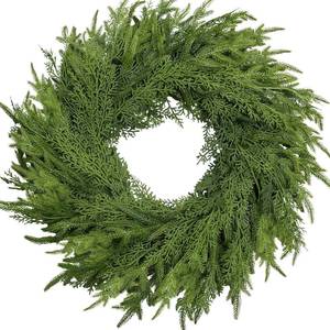 lot 3820 image: $50 26-Inch Christmas Wreath for Front Door, Artificial Pine