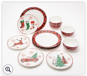 lot 3855 image: American Atelier 12-Piece Seasonal Dinnerware Set
