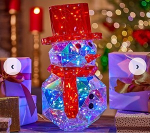 lot 3857 image: Kringle Express Regular Holographic InOutdoor Figure wRemote
