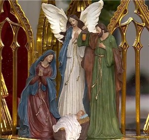 lot 3884 image: 4-Piece Holy Family with Angel by Valerie