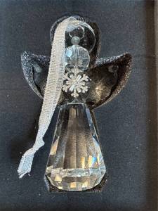 lot 3889 image: 3.3Inch Crystal Guardian Angel Figurine ornament Art Glass Angel...