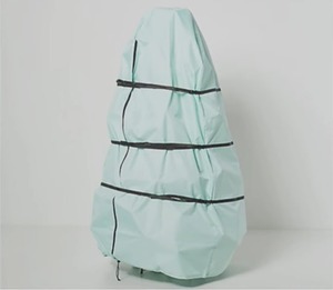 lot 3891 image: Tidy & Co. Christmas Tree Standing Storage Bag, Soft Blue,