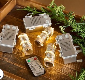 lot 3893 image: Bethlehem Lights S3 Color Flip Fairy Lights - GREEN Wire