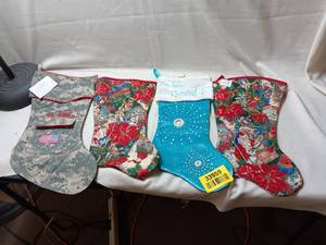 lot 33959 image: Bundle of 4 Christmas Stockings