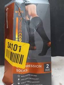 lot 34101 image: NEW - Tommie Copper Sport Compression Socks - Large  X Large.