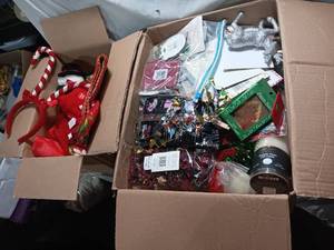 lot 34150 image: Huge Lot of Misc Christmas Materials  Supplies.