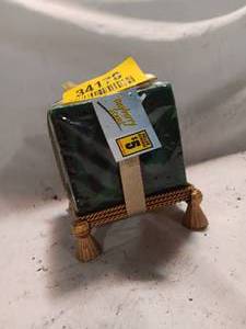 lot 34170 image: Big Square Bayberry Scent Christmas Candle.