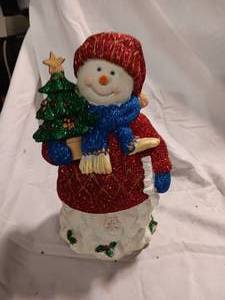 lot 34177 image: Holiday Gifts  Sparkle Snowman 4 Asst  - in Box.