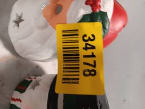 lot 34178 image: Lot of 2 Candle light Santa & Snowman Decorations.