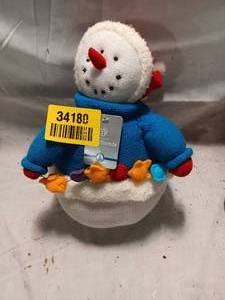 lot 34180 image: New - Holiday weather Knits Slightly Weighted Snowman.