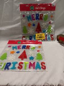 lot 34197 image: Gel Clings Merry Christmas