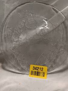 lot 34212 image: Christmas see through plate