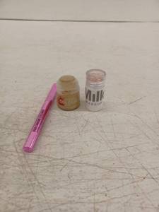 lot 21582 image: Makeup Cosmetics Bundle - Eyeliner, Foundation Base, Highlighter