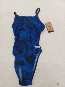 lot 21596 image: Arena Womens Team Crackle Swimsuit Challenge Back (Size 26)