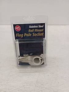 lot 21612 image: Taylor Made Stainless Steel Rail Mount Flag Pole Socket
