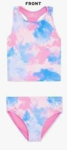 lot 21632 image: Eddie Bauer Kids Tie-Dye 2-Piece Swimsuit Set, XL