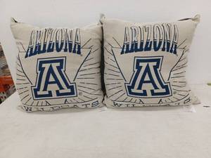 lot 21679 image: University of Arizona Wildcats Throw Pillow Set (2-Pack)