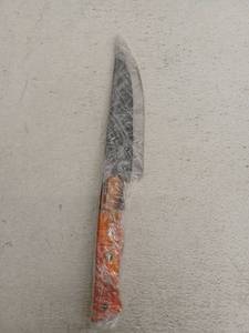 lot 21728 image: MHSCutlery Fixed Blade Knife with Wood Handle, 12.75 Inch