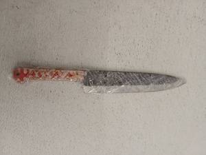 lot 21732 image: MHSCutlery Fixed Blade Knife with Decorative Handle, 14 Inch