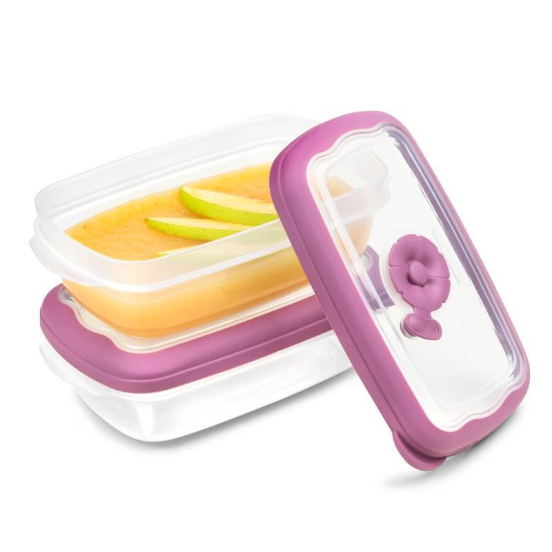 lot 2140 image: Tribello Small 8 OZ Microwave Food Storage Containers With Lids, Plastic StorageOn The Go Container, With Airtight Steam Vent Lids, FreezerDishwasher Safe, BPA Free, 1 Cup - 2 Pack Retail $9.96