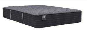 $549 Sealy Posturepedic Queen Mattress 12" Black Model ID: 530680