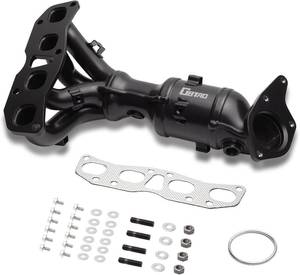 lot 8009 image: $130 Black High Flow Exhaust Manifold Catalytic Converter Kit Direct-Fit  Compatible with 2013-2018 Nissan Altima, 2014 2015 2016 2017 Rogue 2.5L 2.5 L4(EPA Compliant)