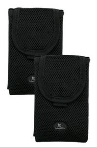 lot 8136 image: Buddy Pouch On the Go 2-Pack of Belt-Free Mini Plus Pouches Black 6.5 x 4