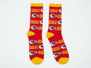lot 62995 image: Kansas City Chiefs Run It Back Crew Socks