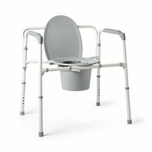 lot 63616 image: Medline Extra Wide Steel Bariatric Commode G1-201LBX1