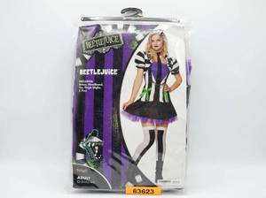 lot 63623 image: Spirit Halloween Beetlejuice Womens Costume - Small 4-6